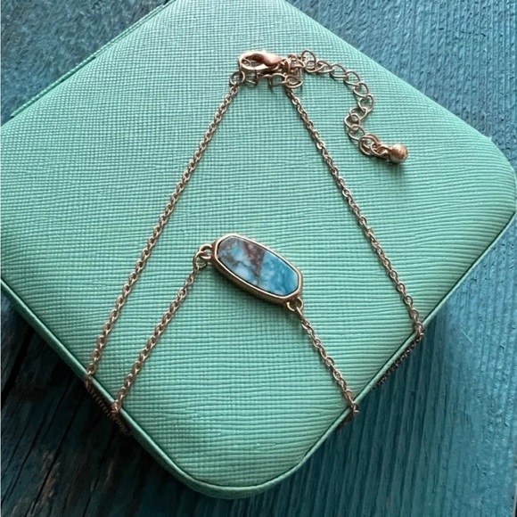 Jewelry - New with Jewelry box! Gold and Turquoise necklace